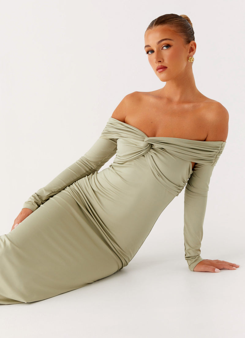 Marla Long Sleeve Maxi Dress0902 Peppermayo