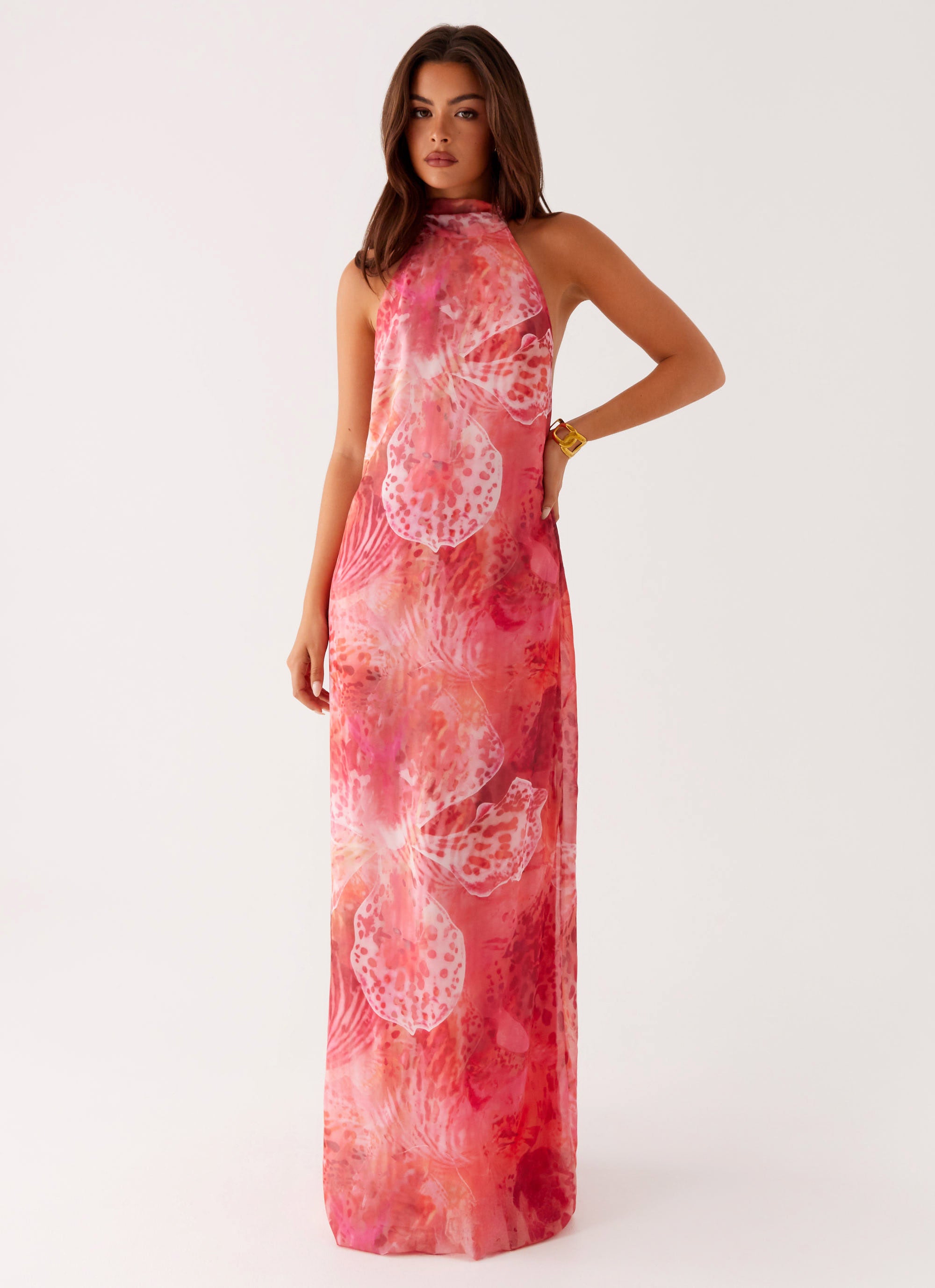 lani california maxi dress LANI CALIFORNIA LONG SLEEVE BLUE TIE DYE MAXI DRESS SIZE S