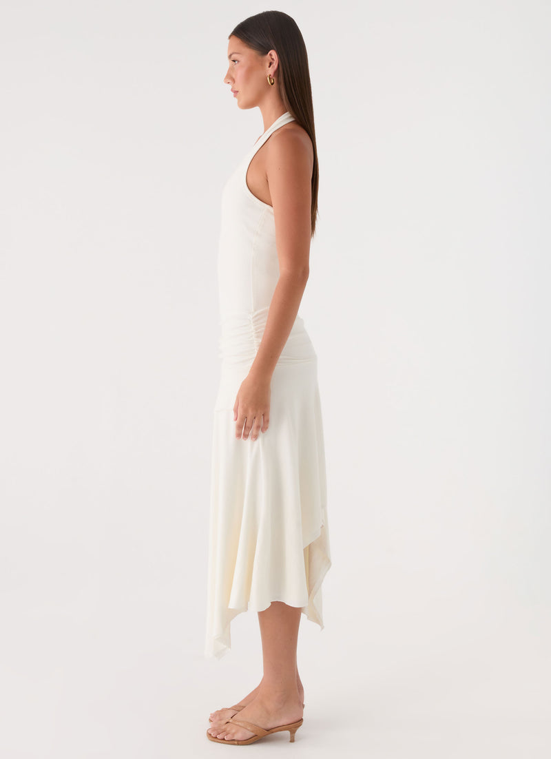 Alise Midi Dress - White