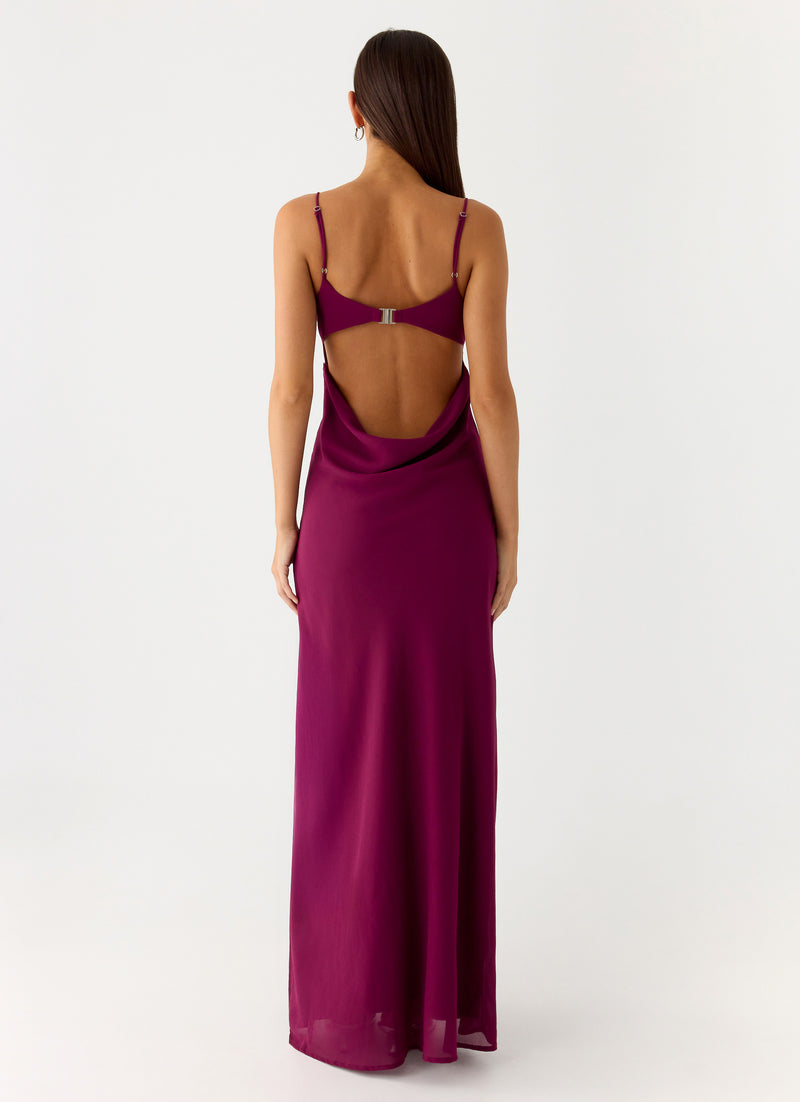 Alouette Maxi Dress - Plum