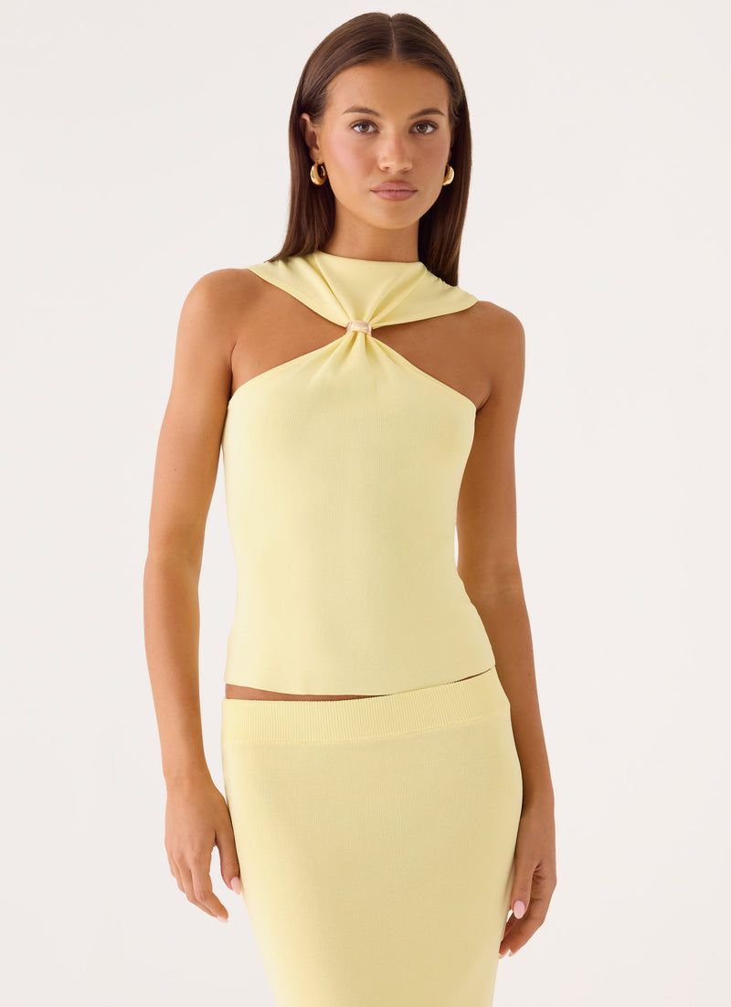 Amarah Knit Top - Yellow