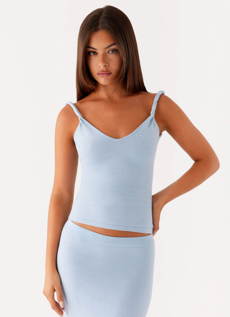 Anastasia Knit Top - Blue