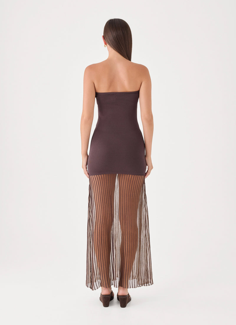 Aspen Maxi Dress - Chocolate