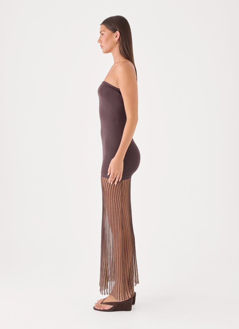Aspen Maxi Dress - Chocolate