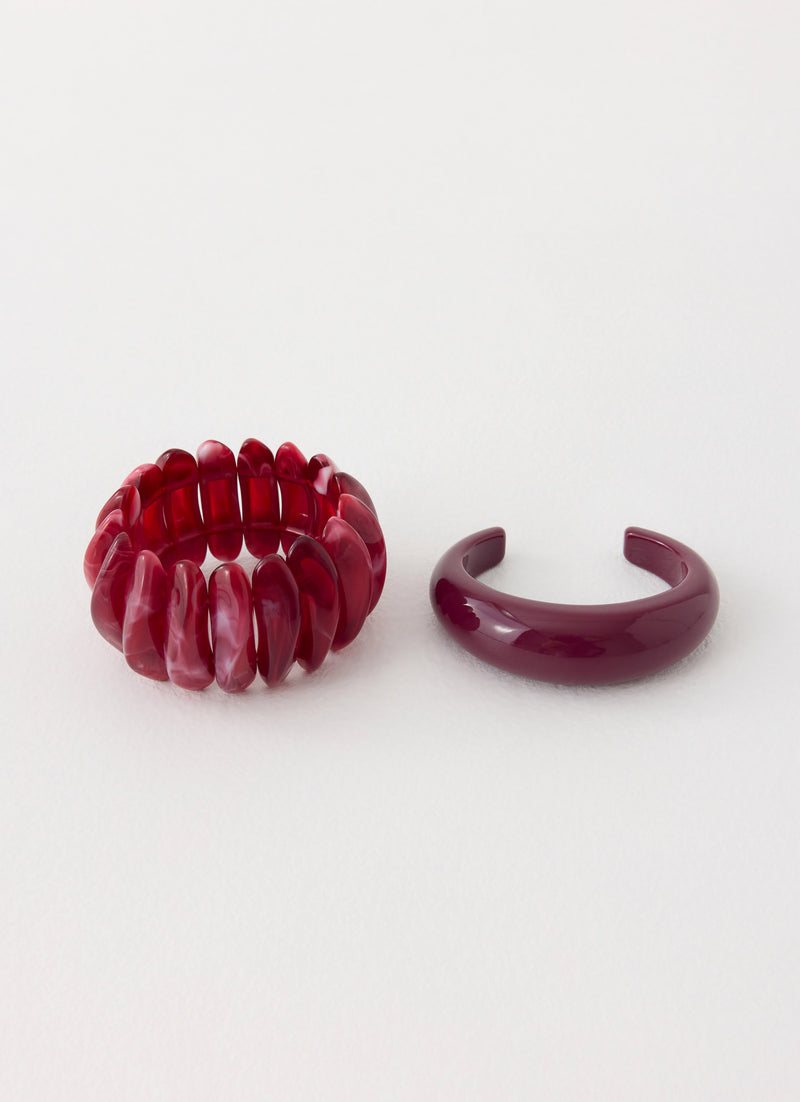 Aurea Bangles - Red