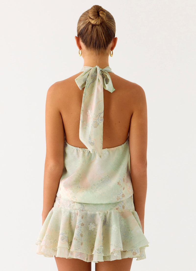Beginning Mini Dress - Mystic Paisley