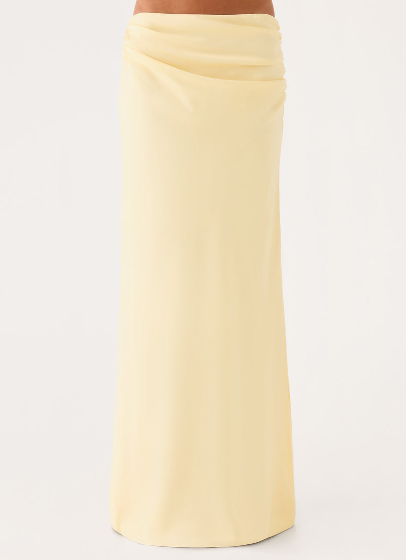 Belle Chime Maxi Skirt - Baby Yellow