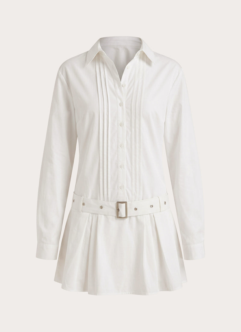 Calipso Shirt Dress - White