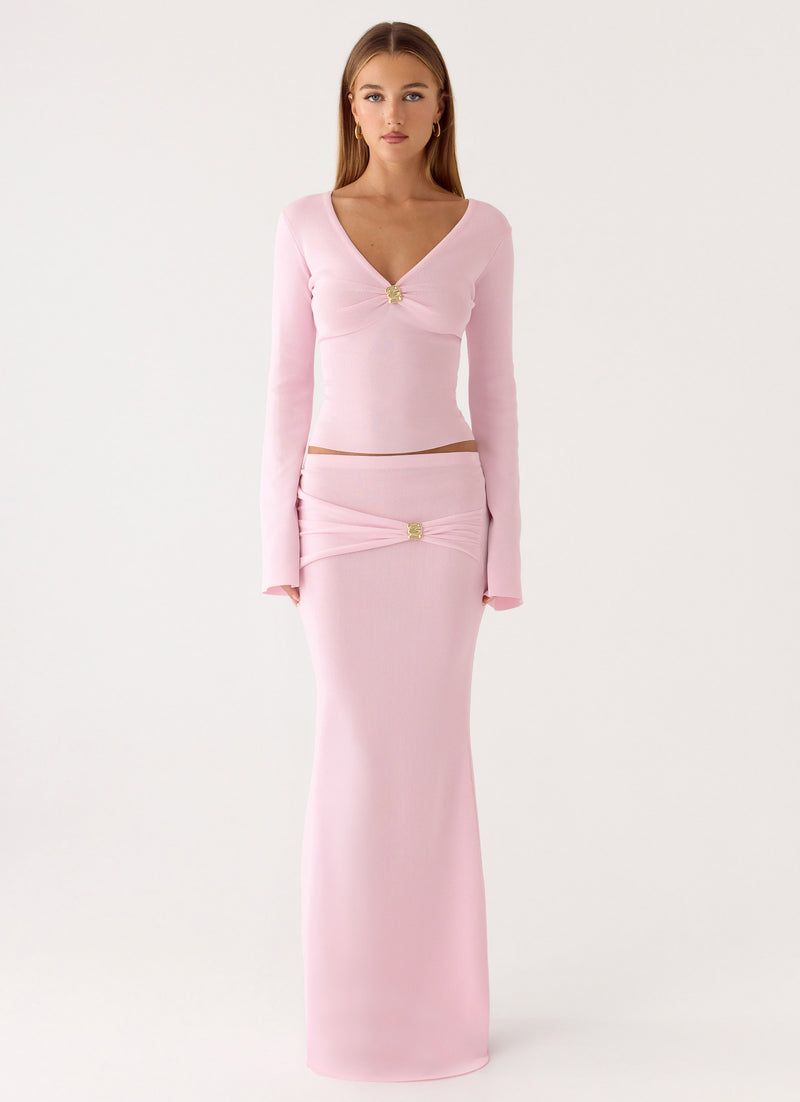 Colipso Maxi Skirt - Pink