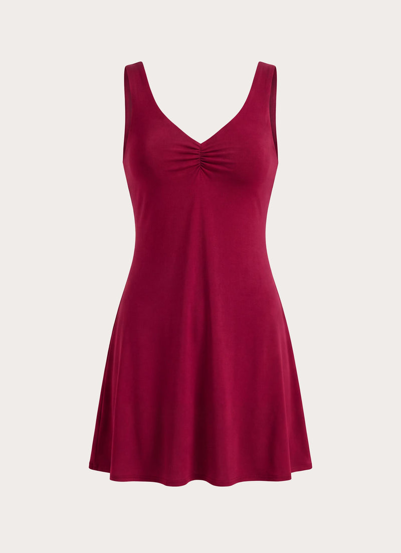Dancia Mini Dress - Sangria