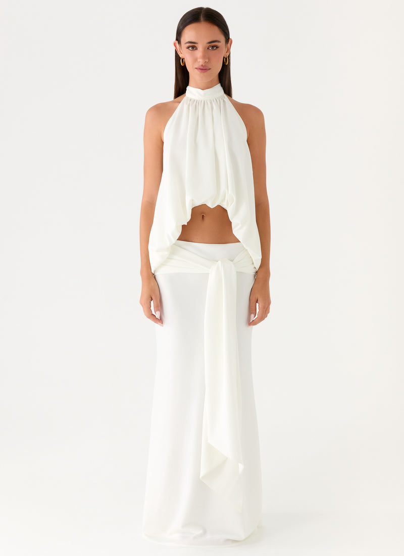 Eirlys Maxi Skirt - White