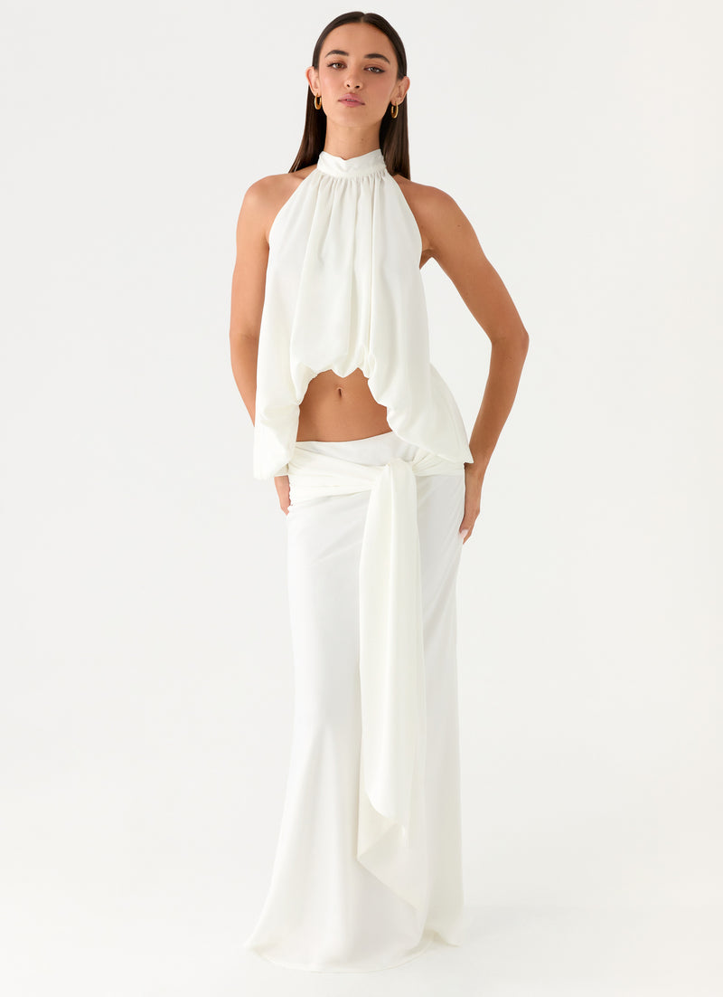 Eirlys Maxi Skirt - White