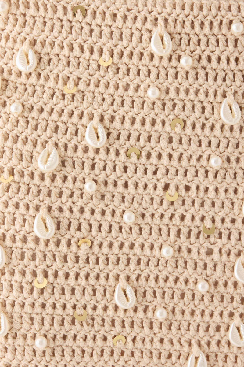 Elaris Crochet Mini Skirt - Ivory