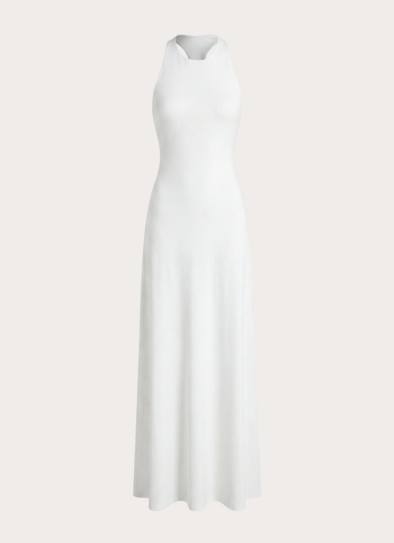 Elliah Cut Out Back Maxi Dress - White