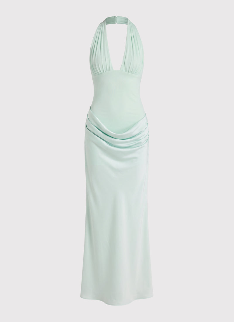 Emaretta Halter Maxi Dress - Mint