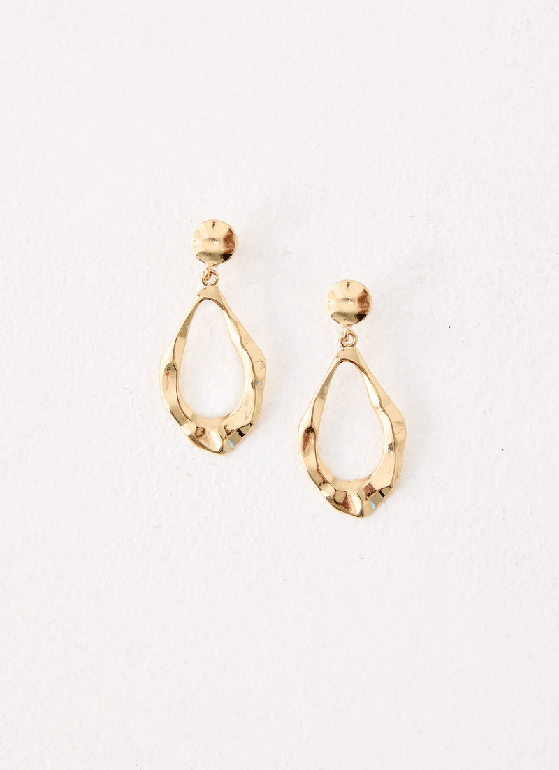 Ember Glow Earrings - Gold