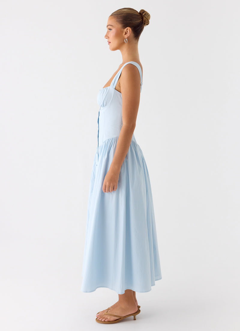 Emmalina Midi Dress - Blue