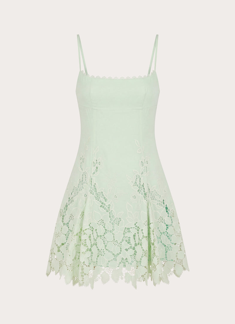 Florine Mini Dress - Pistachio