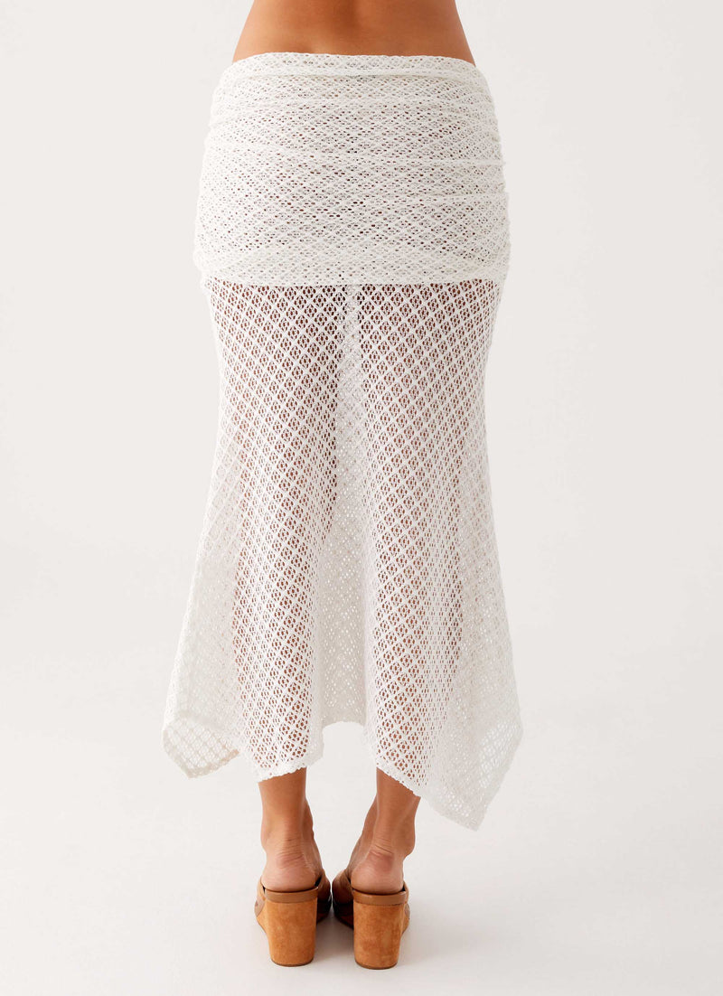 Genesis Midi Skirt White 6 Peppermayo