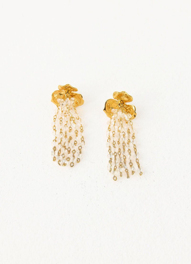 Golden Bloom Earrings - Gold