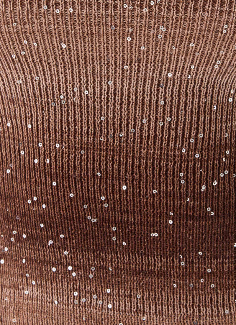 Helia Knit Top - Chocolate Ombre