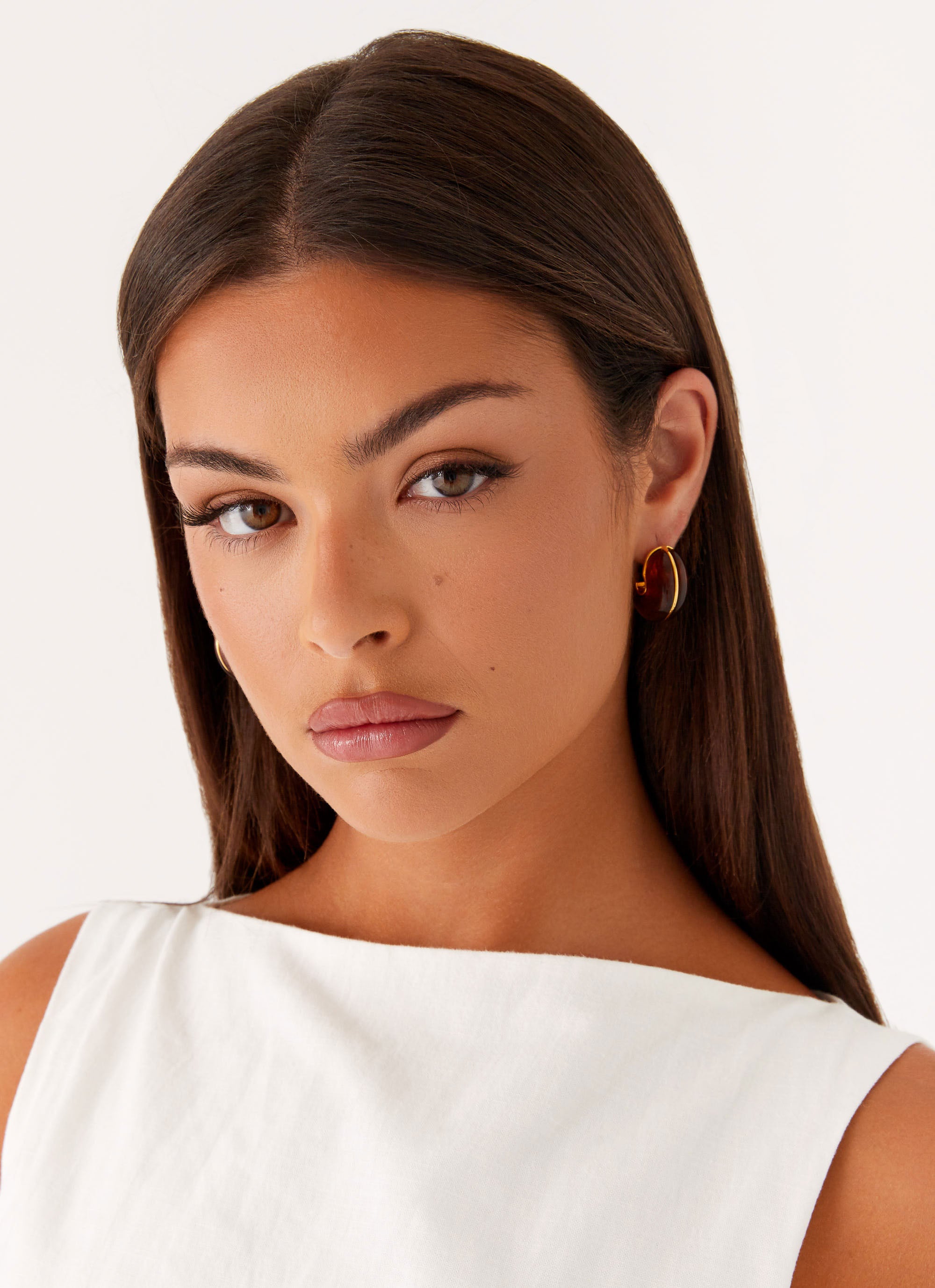 Hugo Earrings Brown Peppermayo hugo-earrings-brown-peppermayo