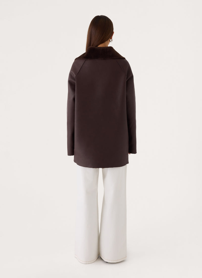 Kaelyn Reversible Jacket - Dark Chocolate