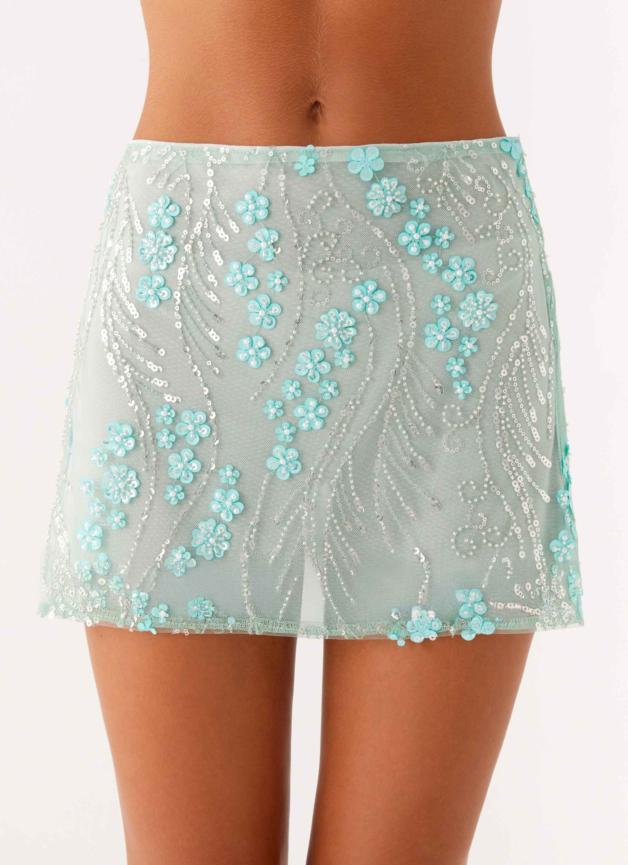 Kandi Mini Skirt Mint – Peppermayo