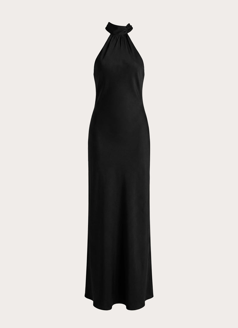 Keena Scarf Maxi Dress - Black