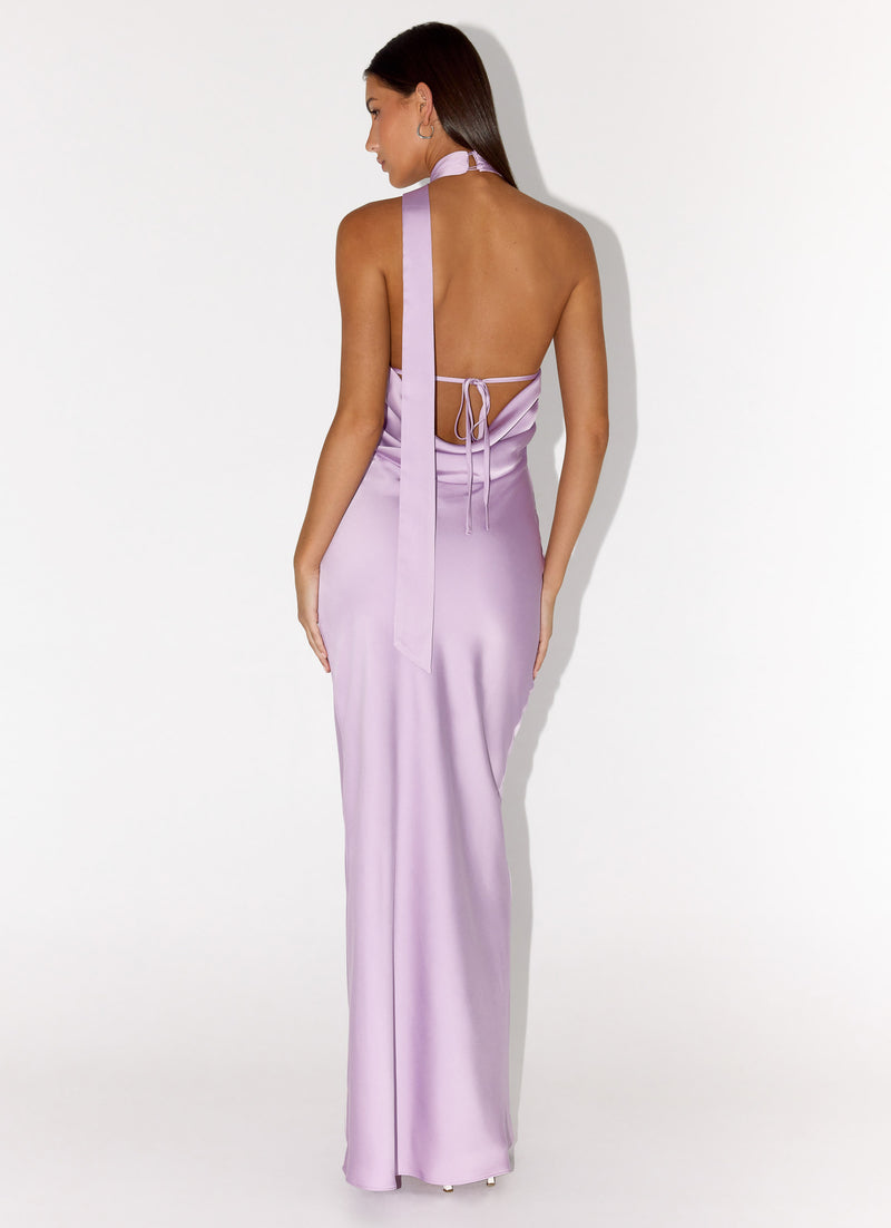 Keena Scarf Maxi Dress - Lavender