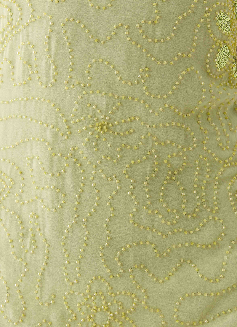 Kiara Beaded Mini Dress - Mint