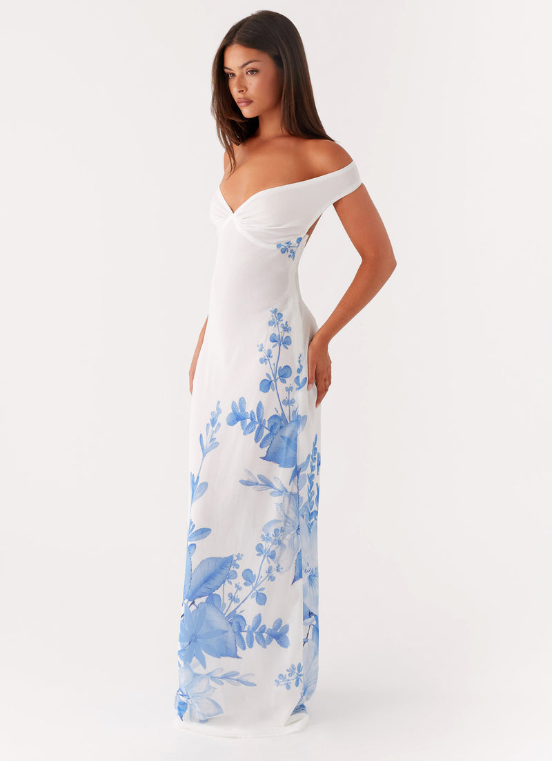 Krissa Maxi Dress - Blue Floral