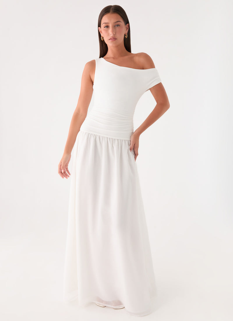 Liorae Maxi Dress - White