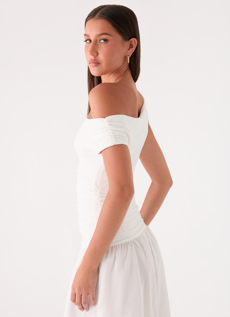 Liorae Maxi Dress - White
