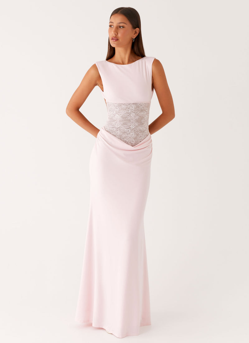 Love Tease Maxi Dress - Baby Pink