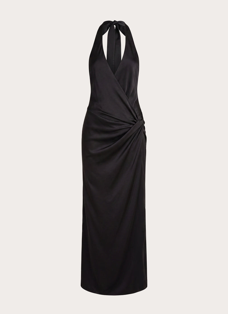 Lumae Halter Maxi Dress - Black