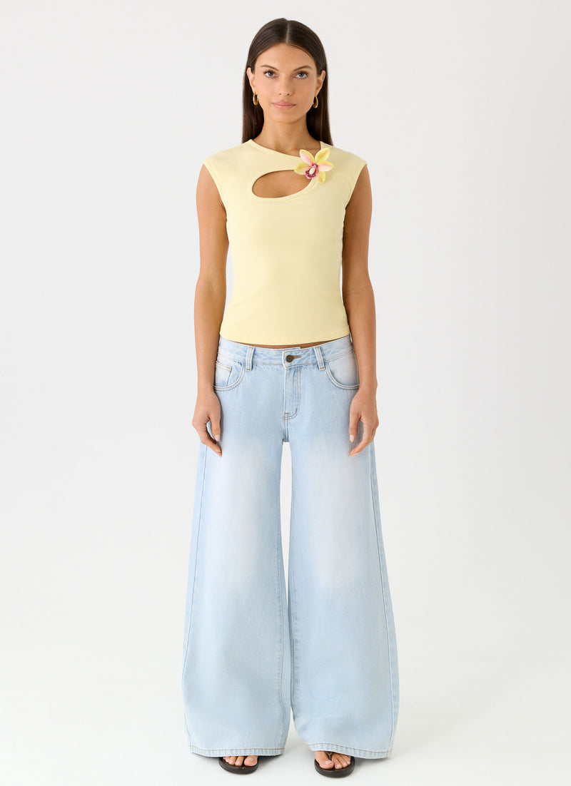 Luxie Top - Yellow