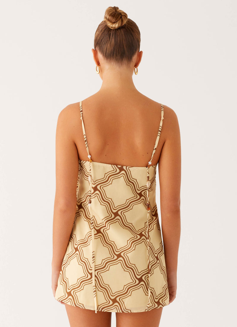 Mantra Mini Dress - Tidal Wave Print