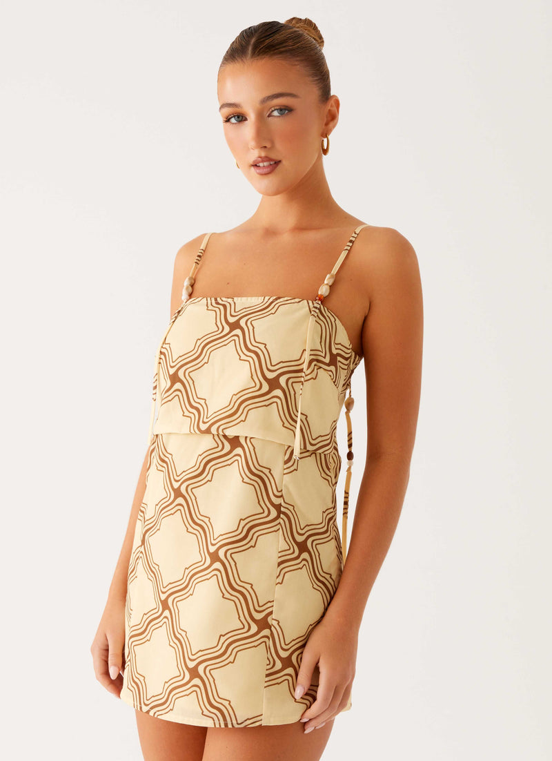 Mantra Mini Dress - Tidal Wave Print