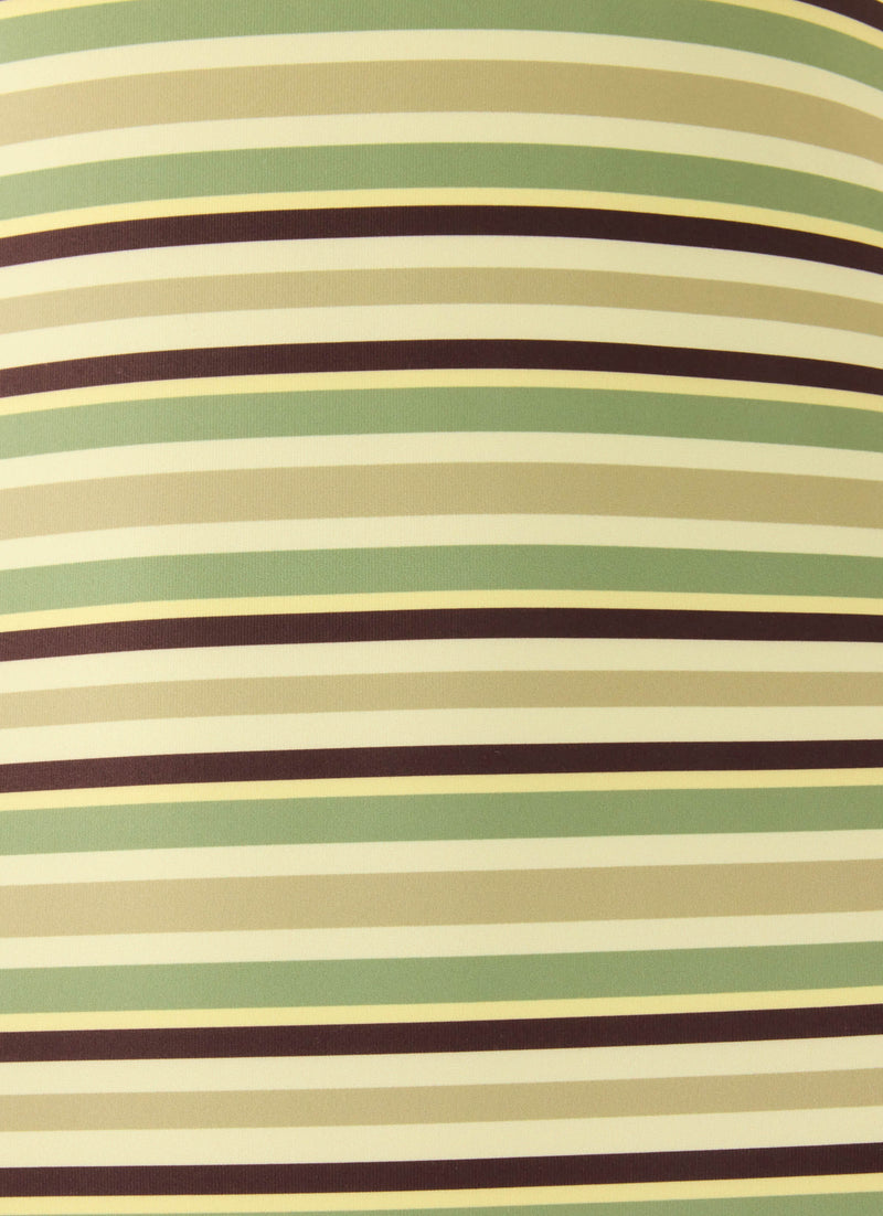 Marinah Halter Maxi Dress - Golden Kiwi Stripe