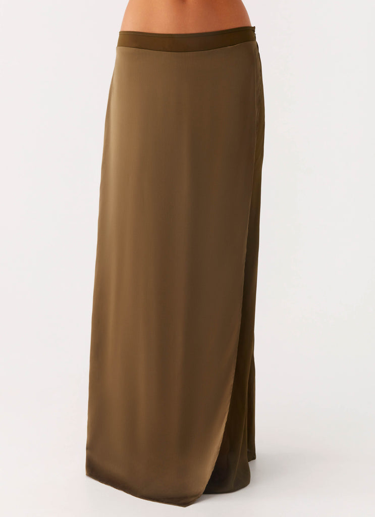 Mavie Maxi Skirt - Khaki