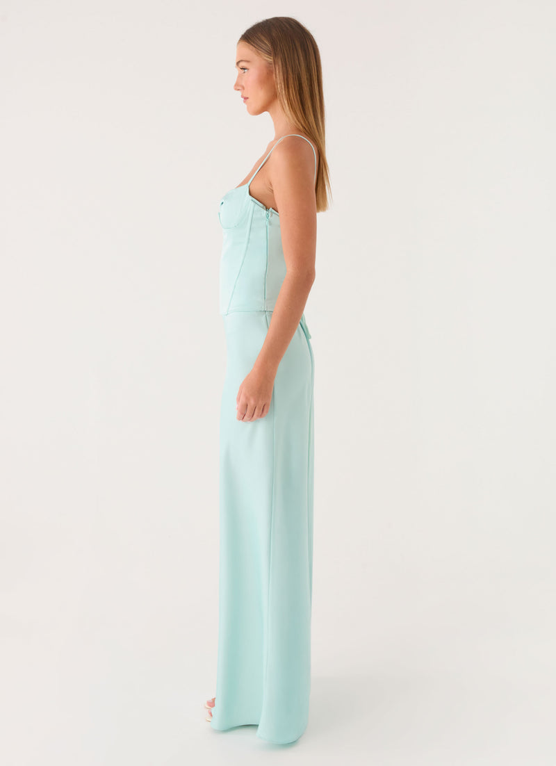 Merritt Maxi Dress - Aqua