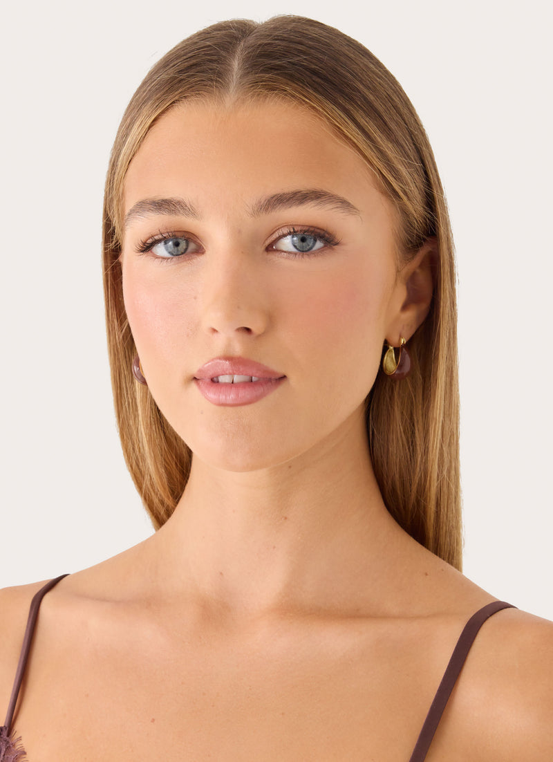 Mocha Dream Earrings - Brown