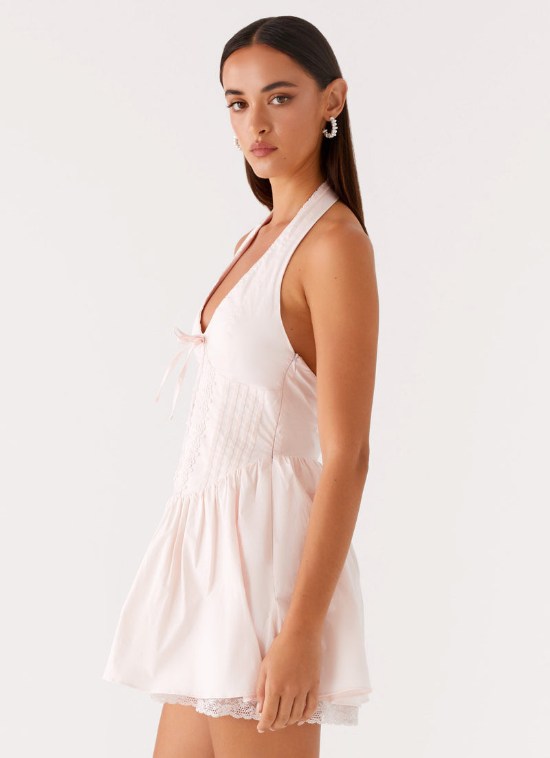 Moira Mini Dress Pink 2 Peppermayo
