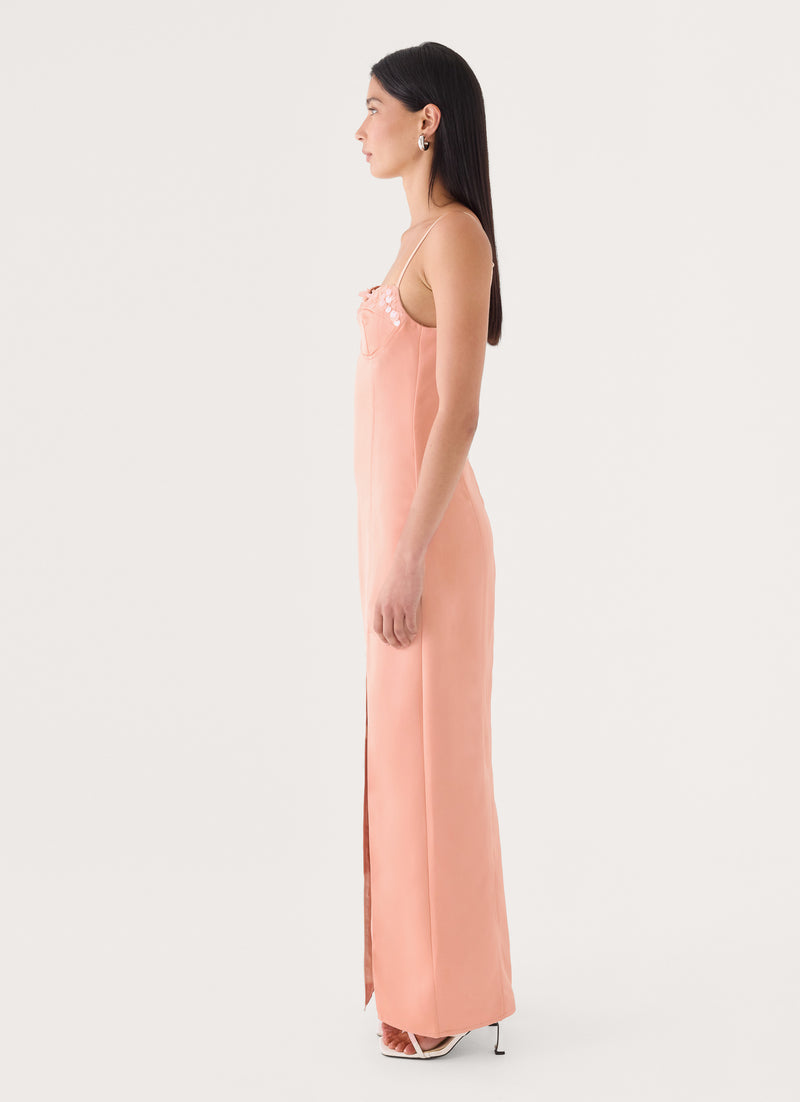Muse Maxi Dress - Peach