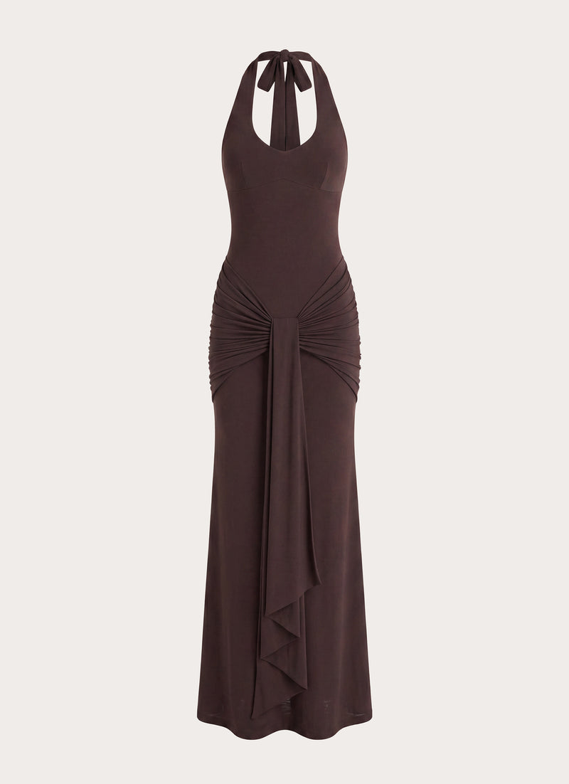 Myrhee Maxi Dress - Chocolate