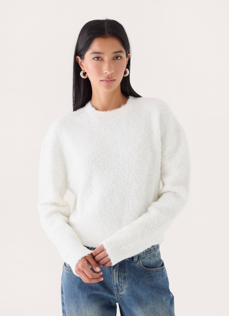 Nolina Knit Sweater - White