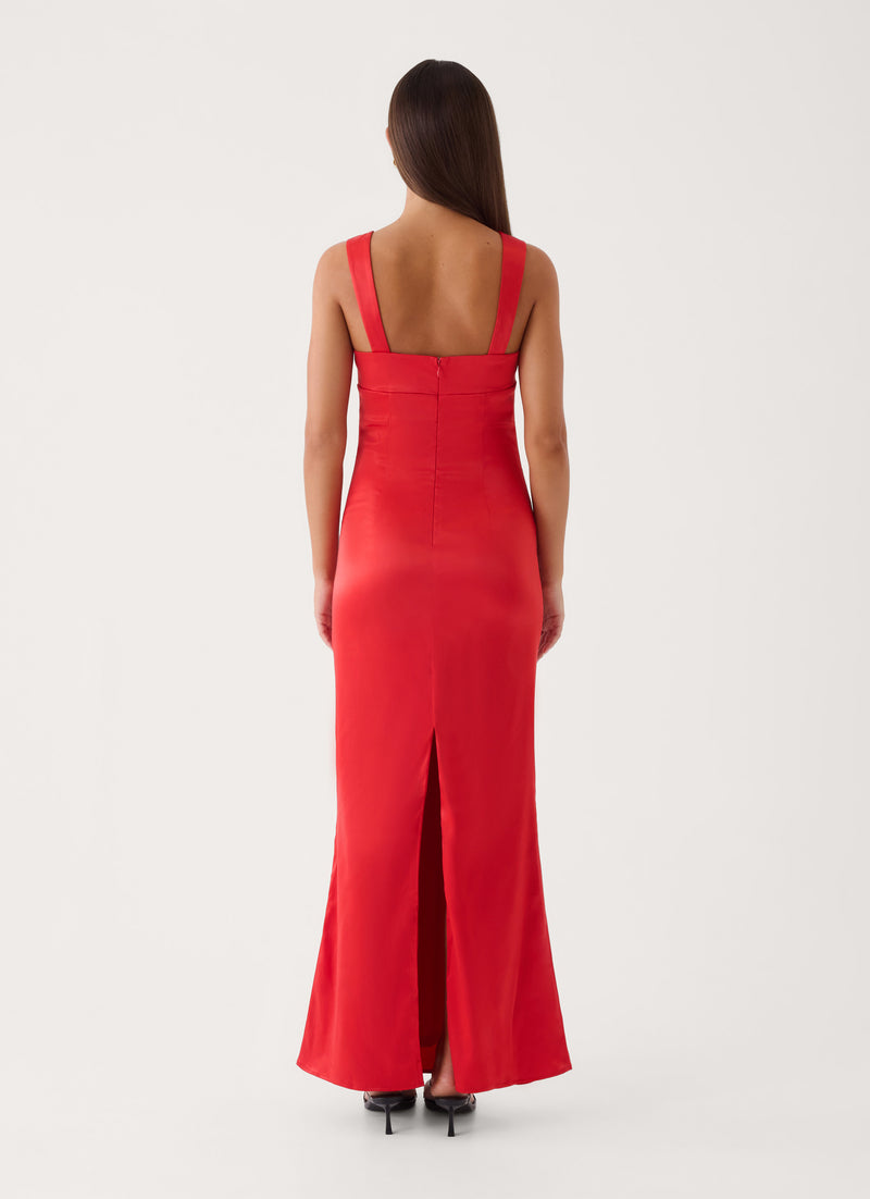 Odetta Maxi Dress - Red