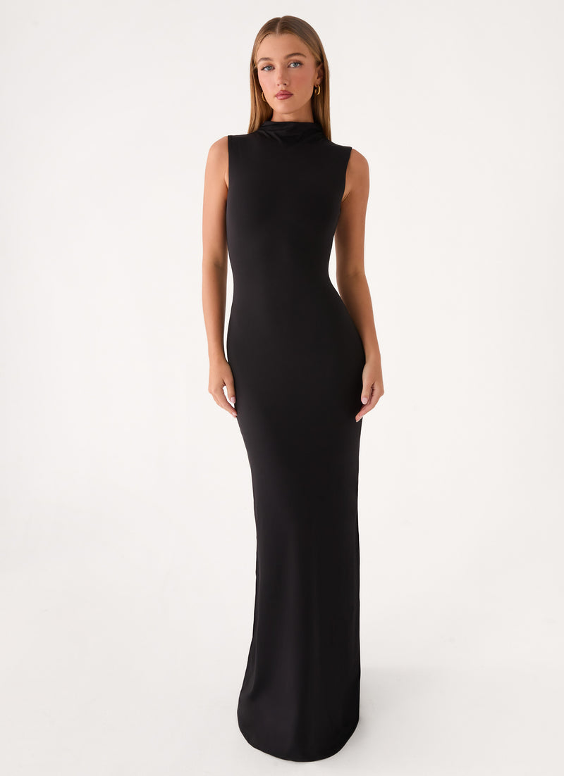 On My Time Maxi Dress - Black
