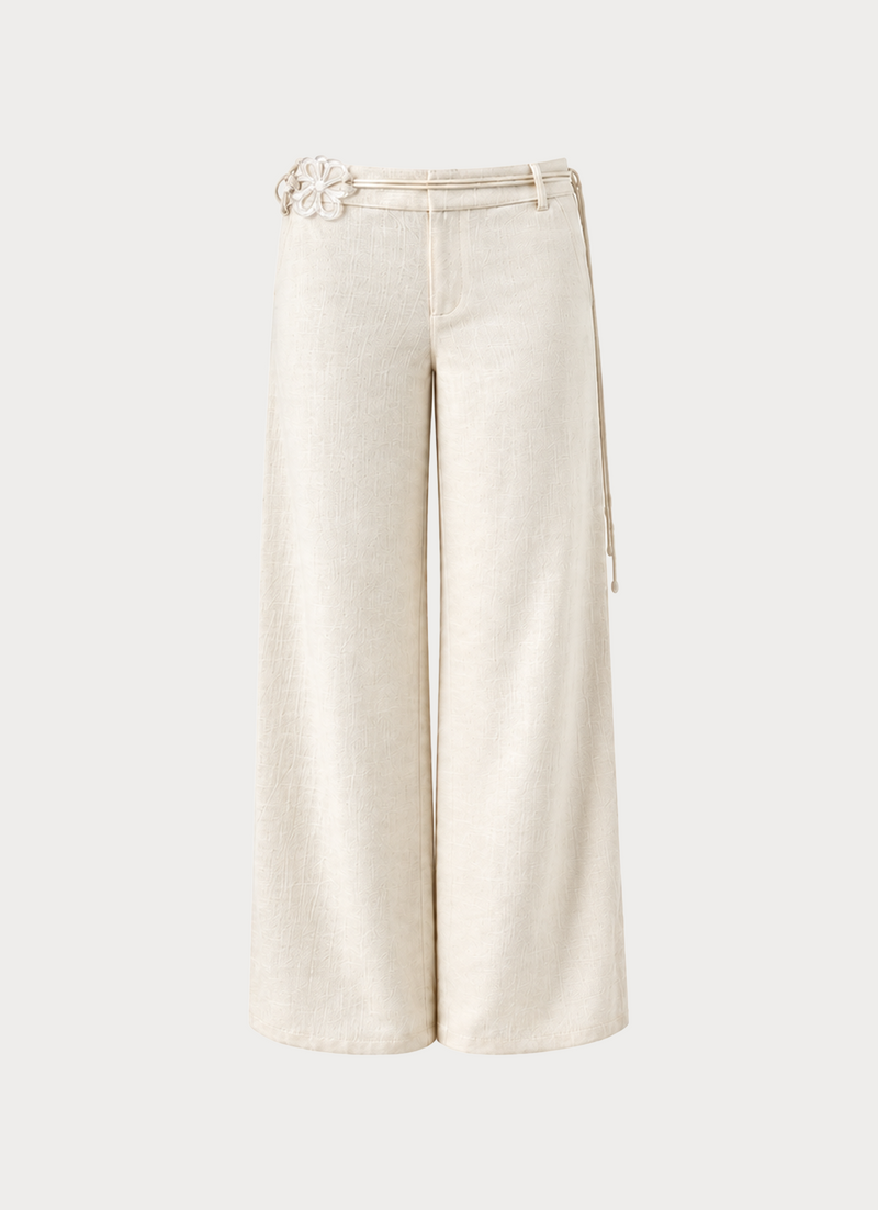 Pearl Coast Linen Pant - Ivory